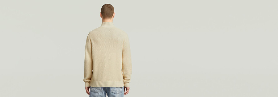 honey comb structure skipper knit