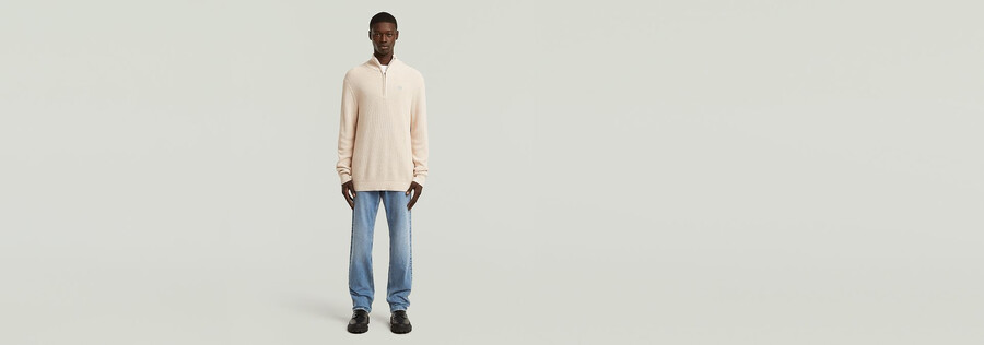 pullover half zip knit
