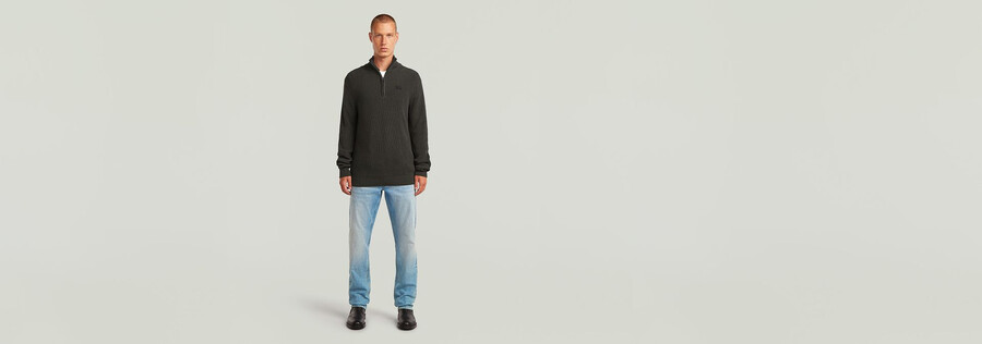 pullover half zip knit