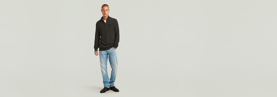 pullover half zip knit