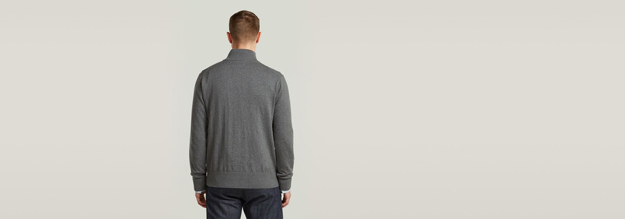 the olivier - correct half zip sweater