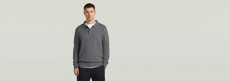 the willem - correct polo long sleeve