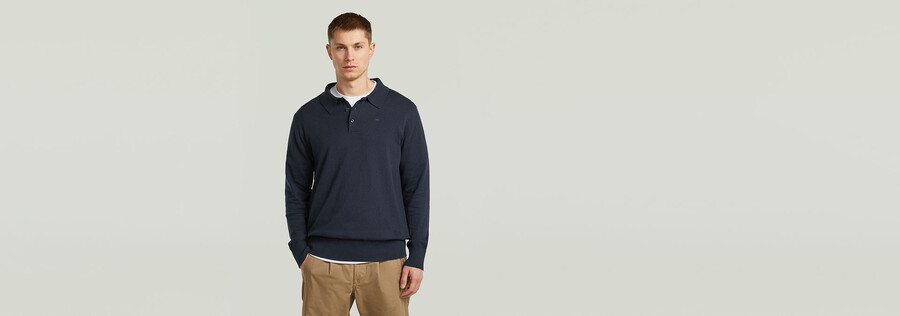 the willem - correct polo long sleeve