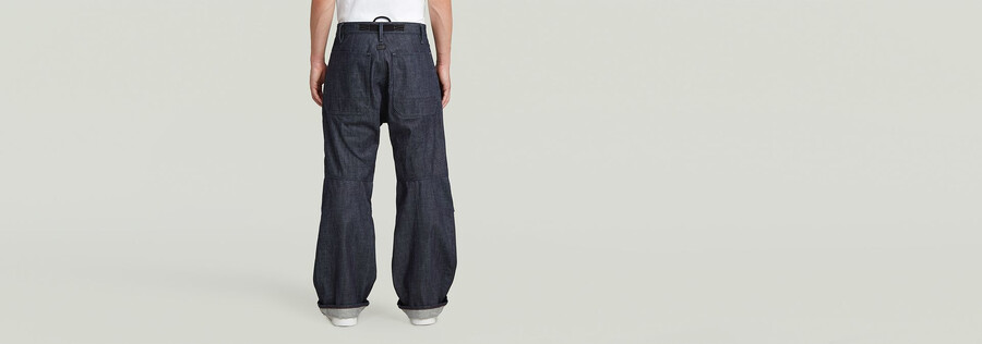 pleated denim selvedge pant 2.0