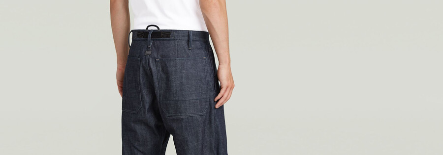 pleated denim selvedge pant 2.0