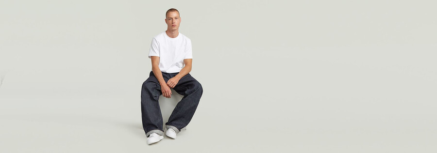 pleated denim selvedge pant 2.0