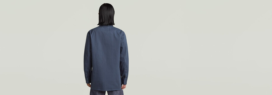 mn twill slim overshirt
