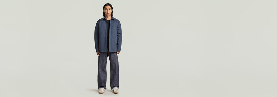 mn twill slim overshirt