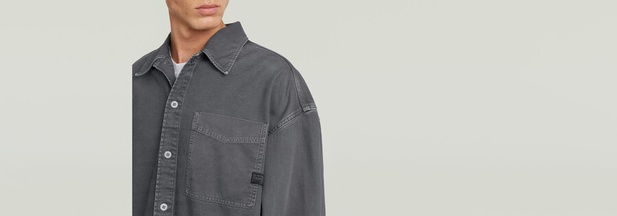 boxy fit overshirt