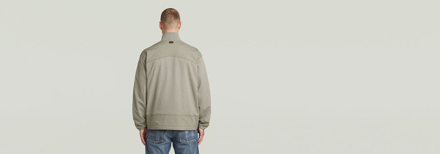 woven track overshirt