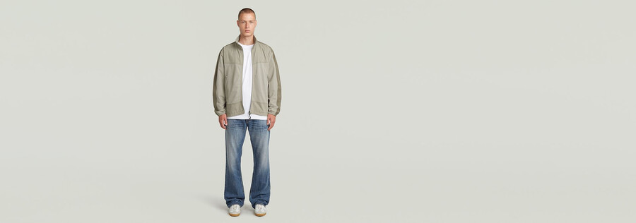 woven track overshirt