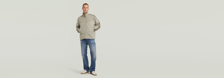 woven track overshirt