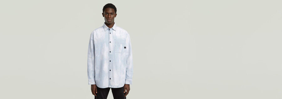 oversized 1-pocket overshirt