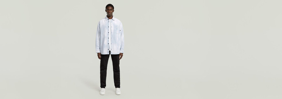 oversized 1-pocket overshirt