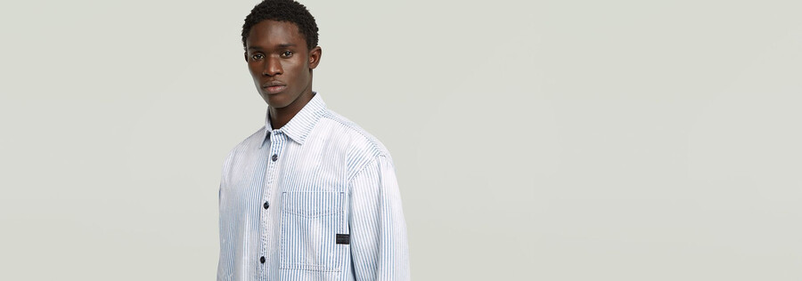 oversized 1-pocket overshirt