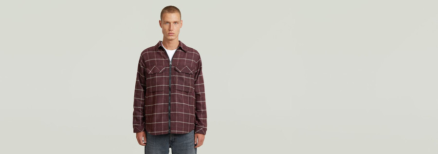zip regular overshirt