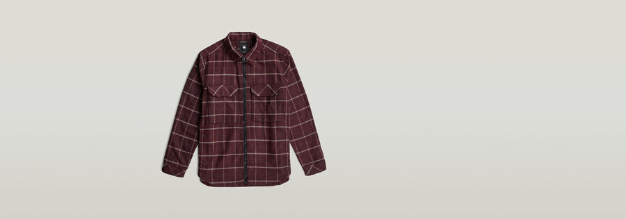 zip regular overshirt