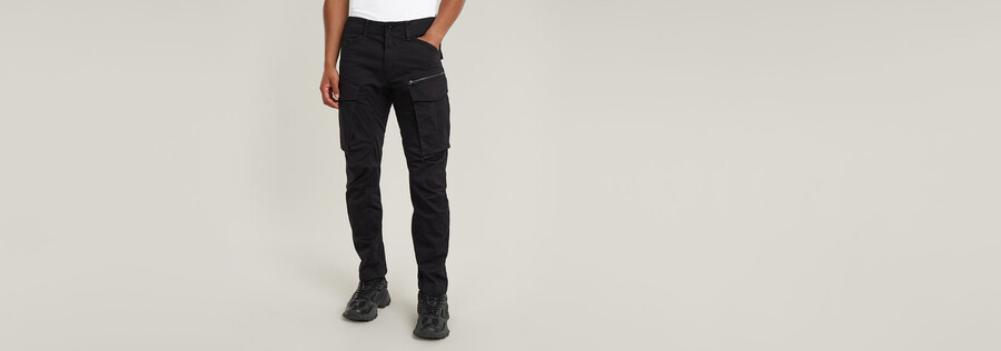 rovic zip 3d regular tapered pants