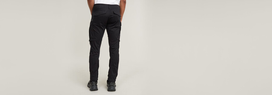 rovic zip 3d regular tapered pants
