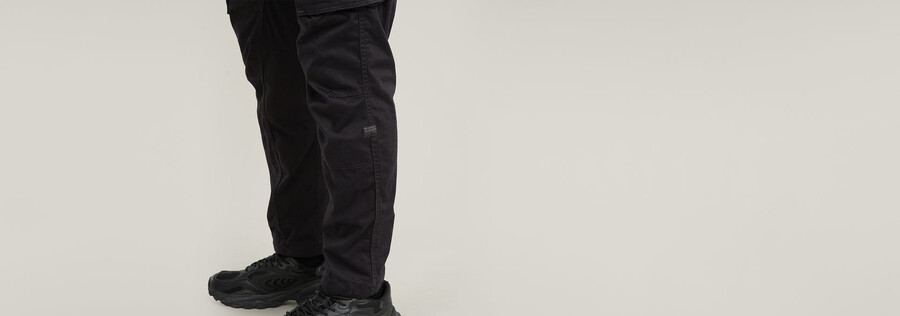 rovic zip 3d regular tapered pants