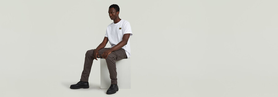 rovic zip 3d regular tapered pants