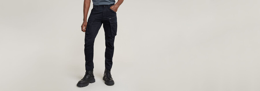 rovic zip 3d regular tapered pants