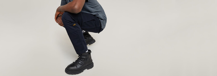 rovic zip 3d regular tapered pants