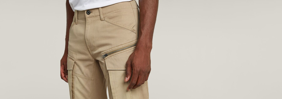 rovic zip 3d regular tapered pants