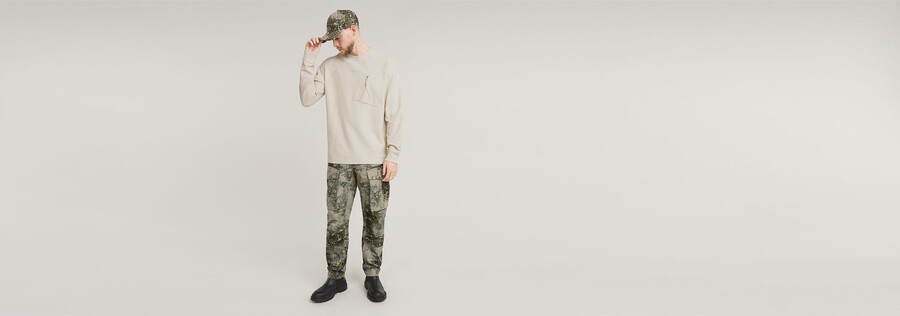 rovic pants zip 3d regular tapered