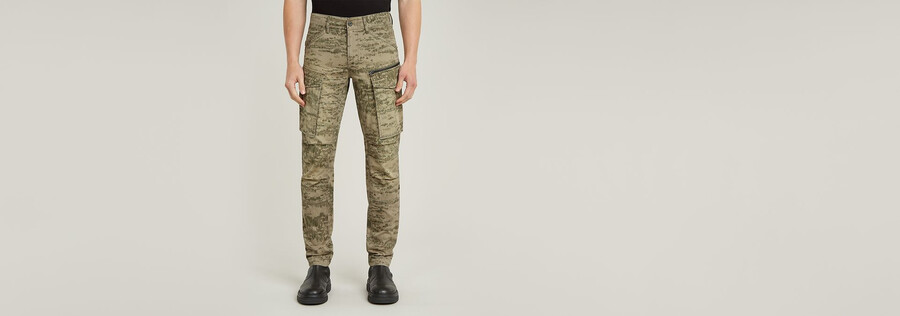 rovic zip 3d regular tapered pants