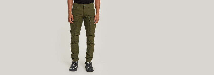 rovic zip 3d regular tapered pants