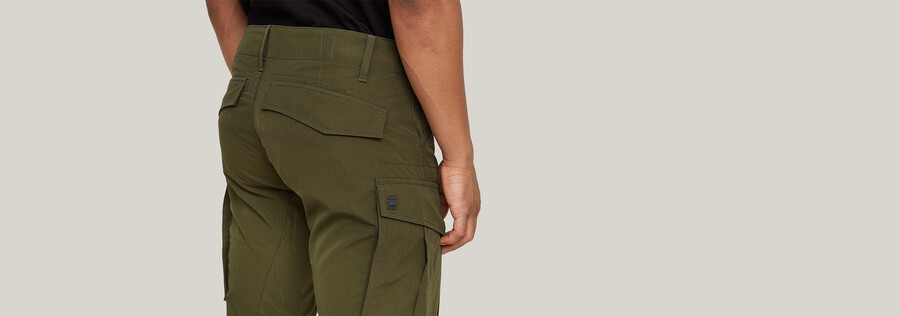rovic zip 3d regular tapered pants