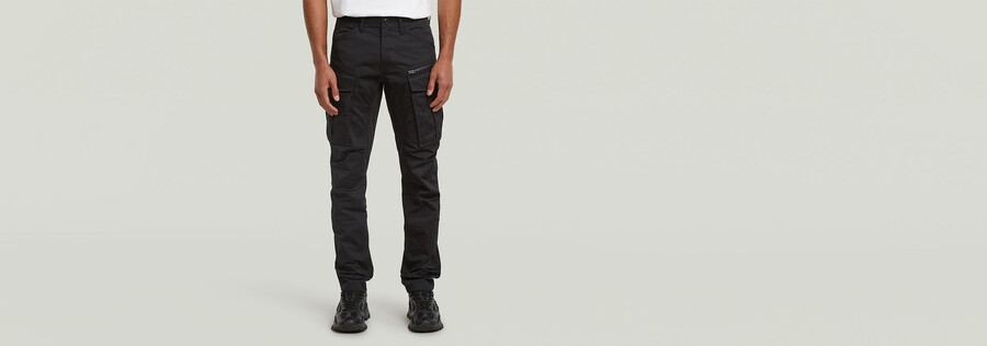 rovic zip 3d regular tapered pants