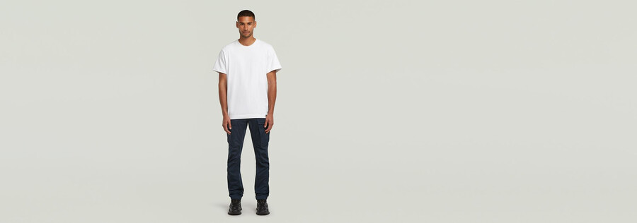 rovic zip 3d regular tapered pants