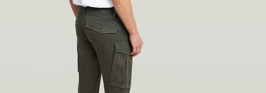 rovic zip 3d regular tapered pants