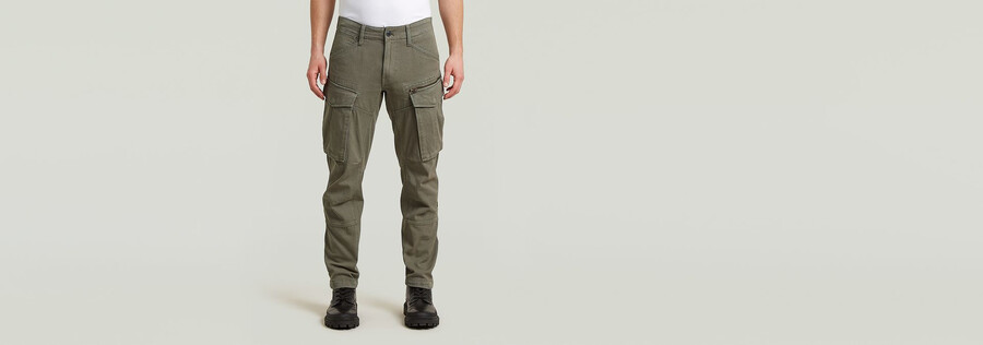 rovic zip 3d regular tapered pants