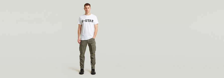 rovic zip 3d regular tapered pants