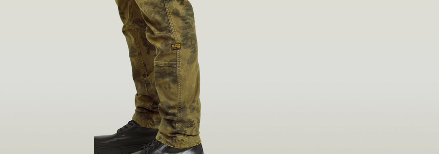 rovic zip 3d regular tapered pants