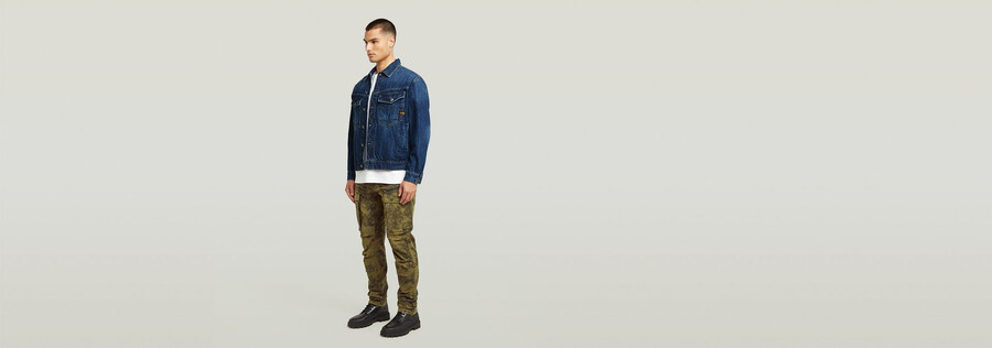 rovic zip 3d regular tapered pants