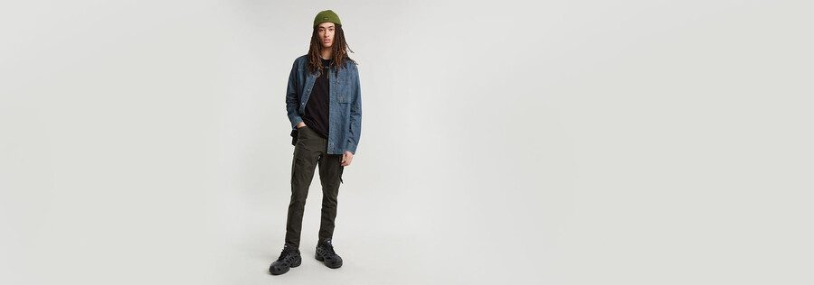 zip pocket 3d skinny cargo pants 2.0