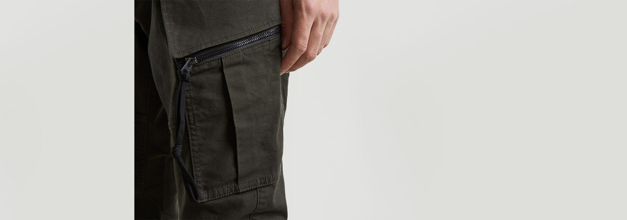 zip pocket 3d skinny cargo pants 2.0