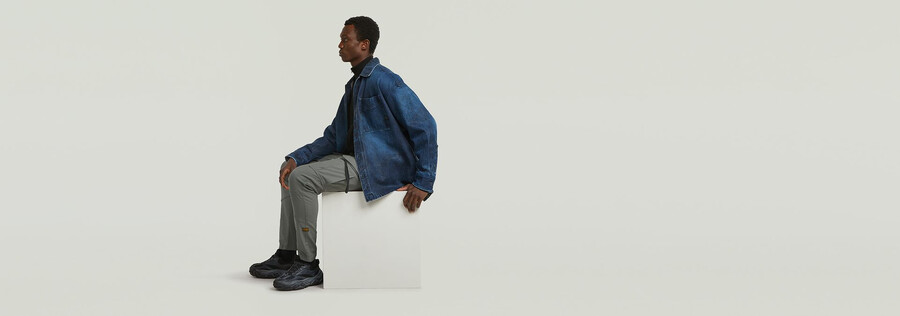 zip pocket 3d skinny cargo pants
