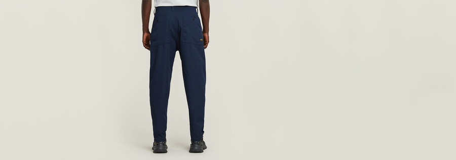 pleated chino relaxed tapered