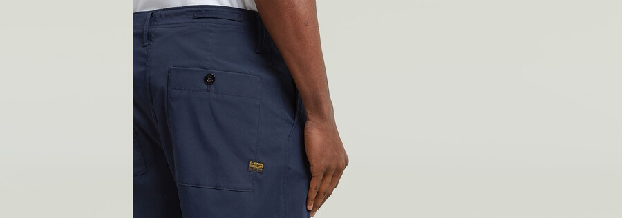pleated chino relaxed tapered