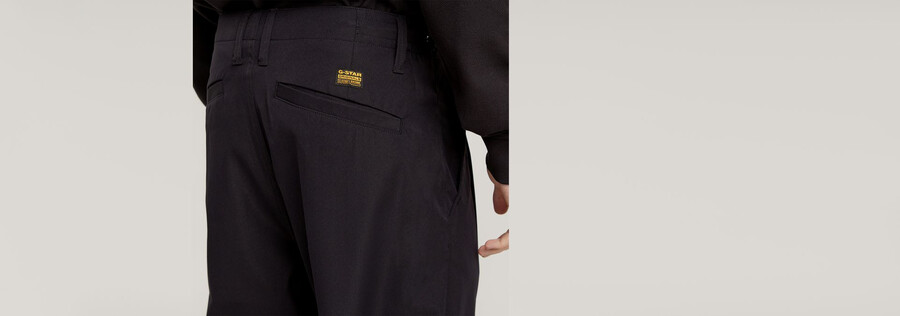 pleated tech chino relaxed
