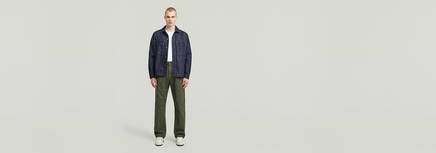 pleated chino relaxed