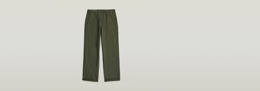 pleated chino relaxed