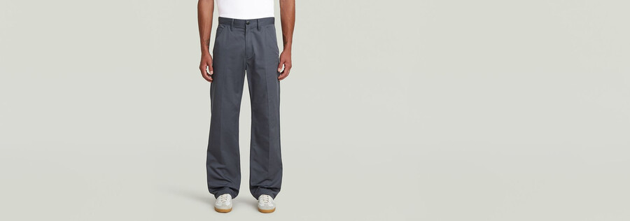 relaxed straight chino
