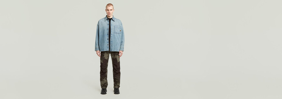 3d regular straight cargo pants