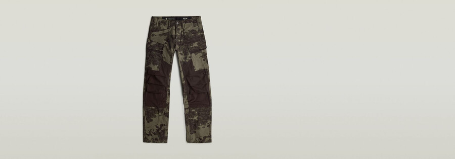 3d regular straight cargo pants